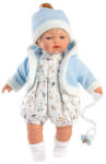 Llorens Roberto baba kék sapiban (33 cm) (L33149)