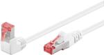 Goobay S/FTP CAT6 90° Derékszögű Patch Kábel 10 m - Fehér (51554)