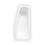 Roltechnik MINI Aszimmetrikus Akril Kád Jobbos - 1600x700 mm, Fehér