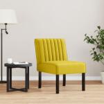 vidaXL sárga bársony szék (352455) - vidaxl