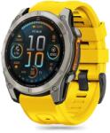  GARMIN FENIX 5X / 5X PLUS / 6X / 6X PRO / 7X / 8 (47 mm) okosóra szilikon szí - TECH-PROTECT citromsárga szilikon szíj - tokgalaxis