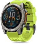  GARMIN FENIX 5X / 5X PLUS / 6X / 6X PRO / 7X / 8 (51 mm) okosóra szilikon szíj - TECH-PROTECT lime szilikon szíj - tokgalaxis