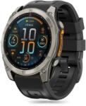  GARMIN FENIX 5X / 5X PLUS / 6X / 6X PRO / 7X / 8 (47 mm) okosóra szilikon szíj - TECH-PROTECT fekete szilikon szíj - tokgalaxis