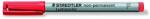 STAEDTLER Alkoholmentes marker, OHP, 0, 6 mm, STAEDTLER "Lumocolor? 316 F", piros (TS3162)