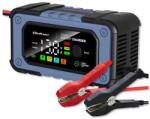 Qoltec Intelligens töltő AGM GEL akkumulátorhoz javítási funkcióval | 12V |7A | LCD (QC-52486)