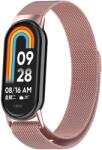  MILANESE Curea metalică pentru Xiaomi Smart Band 9 argintiu roz