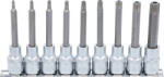 BGS technic Technic Behajtófej-készlet 12, 5 mm (1/2") T-profil (Torx) furattal 9 darabos (BGS-5178) (BGS-5178)