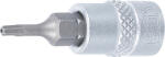 BGS technic Technic Behajtófej 6, 3 mm (1/4") T-profil (Torx) T8 furattal (BGS-2356) (BGS-2356)