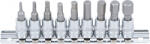 BGS technic Technic Behajtófej-készlet 6, 3 mm (1/4") Belső hatszögletű 3/32" - 3/8" coll méretek 9 darabos (BGS-2749) (BGS-2749)