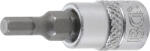 BGS technic Technic Behajtófej 6, 3 mm (1/4") Belső hatszögletű 4 mm (BGS-2498) (BGS-2498)