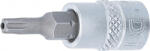 BGS technic Technic Behajtófej 6, 3 mm (1/4") TS-profil (Torx Plus) TS20 furattal (BGS-5184-TS20) (BGS-5184-TS20)