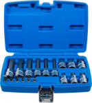 BGS technic Technic Behajtófej-készlet 6, 3 mm (1/4") / 12, 5 mm (1/2") (XZN) 18 darabos (BGS-5172) (BGS-5172)