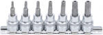 BGS technic Technic Behajtófej-készlet 10 mm (3/8") T-profil (Torx) T15 furattal - T50 7 darabos (BGS-9341) (BGS-9341)