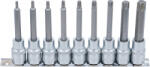 BGS technic Technic Behajtófej-készlet 12, 5 mm (1/2") T-profil (Torx) 9 darabos (BGS-5177) (BGS-5177)