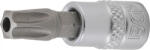 BGS technic Technic Behajtófej 6, 3 mm (1/4") T-profil (Torx) T45 furattal (BGS-2165-T45) (BGS-2165-T45)