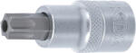 BGS technic Technic Behajtófej 12, 5 mm (1/2") T-profil (Torx) T55 furattal (BGS-4329) (BGS-4329)