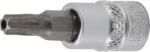BGS technic Technic Behajtófej 6, 3 mm (1/4") T-profil (Torx) T27 furattal (BGS-2361) (BGS-2361)