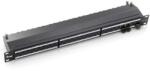 EQUIP Patch panel - 326624 (24 port, Cat6A, 1U, árnyékolt, fekete) (326624)