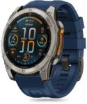  GARMIN FENIX 5X / 5X PLUS / 6X / 6X PRO / 7X / 8 (47 mm) - TECH-PROTECT kék szilikon szíj - graffistore