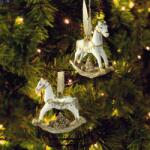  1db Glitteres hintaló akasztóval (2 féle)