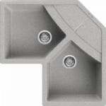 Elleci outlet - mosogatótálca unico corner sarok g55 grigio pietra - kifutó termék!