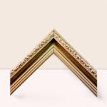 Keretshop 4, 2 cm Díszes, fényes arany színű EGYEDI MÉRETBEN BA42 (KS479857)