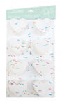 ScrapCooking Formă de copt din silicon colorată - Hearts Funfetti 8 buc