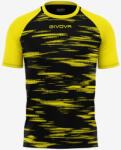 Givova SHIRT PIXEL INTERLOCK dressz fekete-sárga S