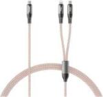 REMAX Fantasy Series 2 az 1-ben Type-C-Type-C-Lightning világító gyorstöltő kábel 65W - 1, 2m RC-C003