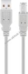 Goobay USB-A-USB-B kábel 1, 8m USB2.0 480Mbit/s 0, 5A 2, 5W szürke - A készlet erejéig