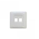 3M Лицев панел 3M VOL-CHUK-2K, 86x86, за 2x RJ45 вложки, бял (XF003849213)