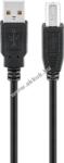 Goobay USB-A-USB-B adatkábel 5m fekete USB2.0 480Mbit/s 0, 5A 2, 5W - Kiárusítás