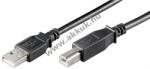 Goobay USB-A - USB-B kábel 3m USB2.0 480Mbit/s 0, 5A 2, 5W fekete