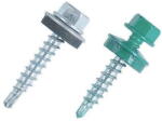 STARK FIX Surub autoforant STARKFIX, cu cap hexagonal si saiba EPDM, 4, 8x35, RAL3005, 250buc (280418) - pcone