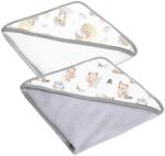 Kidizi Set doua prosoape bebelus din bumbac cu gluga 90x90 cm Kidizi Koala Friends (5949551912491)