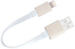 Just-Mobile Just Mobile DC258GD USB-A Apa - Lightning Apa Adat- és Töltőkábel Mini - 0.1 m, Arany (DC258GD)