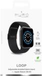 Puro Loop Band Apple Watch S1-S9 Szövet Szíj - 38/40/41 mm, Fekete (AW40LOOPBLK)