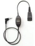 Jabra QD - Jack 2.5 mm Kábel - Hívásfogadó gombbal, Philips, Ericsson Készülékekhez