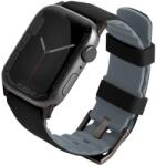 Uniq Linus Airosoft Apple Watch S1-7 Szilikon Szíj - 42/44/45 mm, Fekete (UNIQ730)