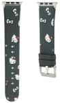 Hello Kitty Apple Watch Heads & Bows Okosóra Szíj Szilikon - 38/40/41 mm, Fekete