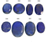  Cabochon Lapis Lazuli Natural Fatetat - Oval Fatetat - 34-69 x 27-51 x 5-7 mm - 1 Buc