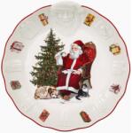 Villeroy and Boch V&B Toy's Fantasy domború süteményes tál 24, 5cm, Télapó kívánságlistával (14-8332-3614)