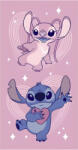 Disney Lilo és Stitch, A csillagkutya Angel fürdőlepedő, strand törölköző 70x140 cm (Fast Dry) Nr6