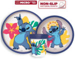 Disney Lilo és Stitch csúszásmentes étkészlet, micro műanyag szett Nr1