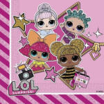 MGA Entertainment LOL Surprise Glitterati szalvéta 20 DARABOS, 33x33 cm Nr1