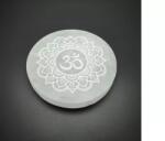 R. M. ékszer Ásványok Szelenit korong díszített om mandala 10cm (109850)