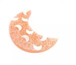 R. M. ékszer Szelenit hold lapos hold-csillag narancs 10cm (109821)