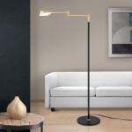 ORION Lampadar LED cu brat ajustabil BOSTON negru/alama (Stl 12-1287 MS-matt/schwarz OR)