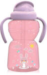 Lorelli Спортна бутилка с дръжки Lorelli - Animals, 325 ml, Blush Pink (10200770002)