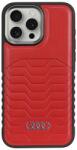 Audi iPhone 14 Pro Piros Audi szintetikus bőrtok MagSafe kompatibilis